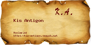 Kis Antigon névjegykártya
